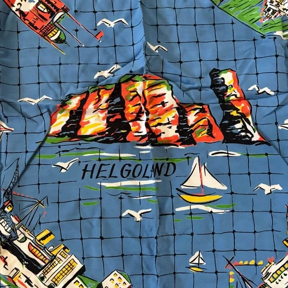 Vintage German Maritime Souvenir Scarf - Picture 2 of 7